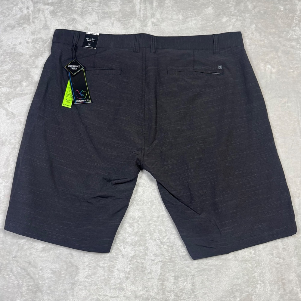 NWT Burnside Hybrid Land Sea‎ Stretch Performance Shorts Mens 40 Black Inseam 10